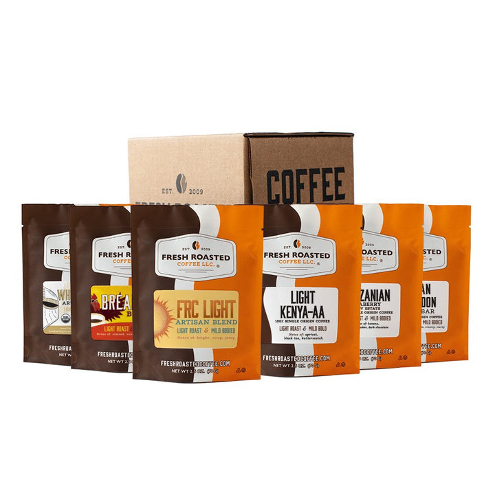 Fresh Roasted Six Pack Sampler - Light & Bright