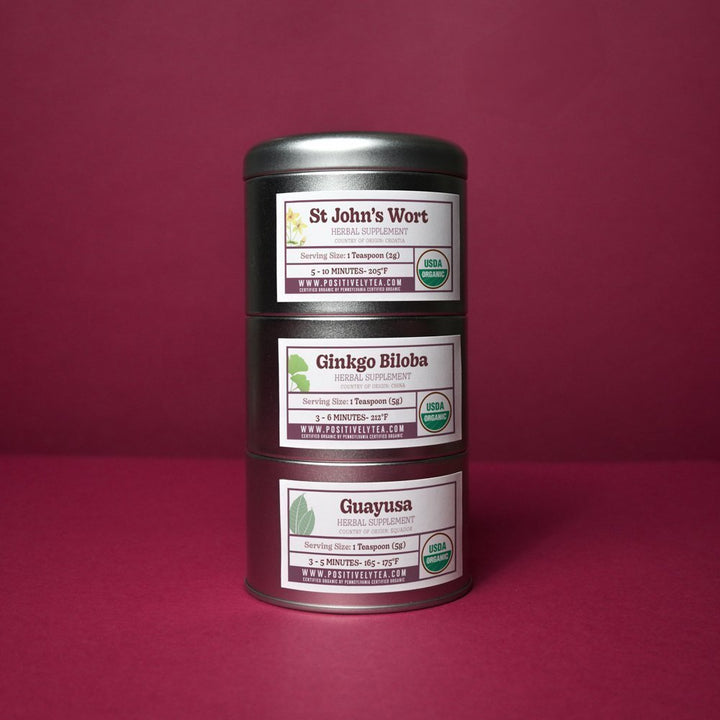 Organic Positively Botanical Tin Trio - Feeling Focused