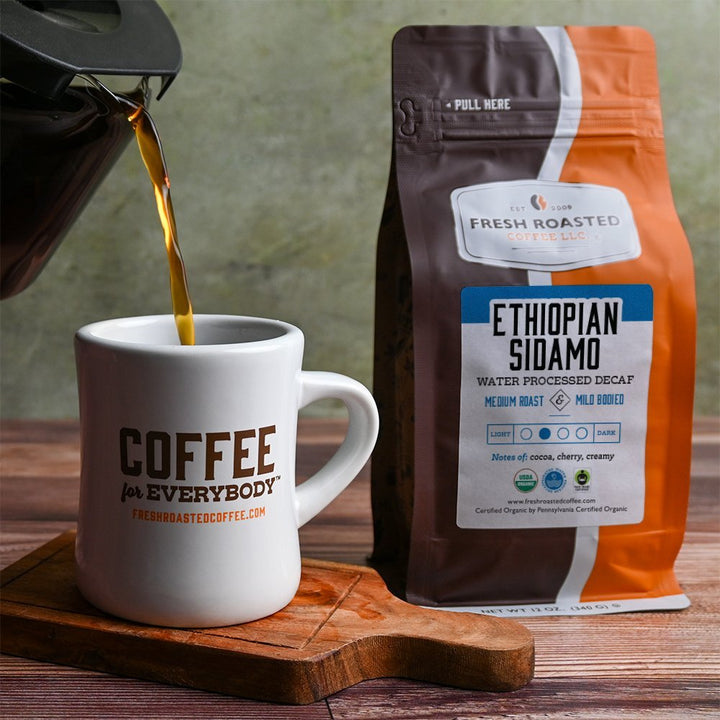 Organic Ethiopian Sidamo Swiss Water Decaf - Roasted Coffee
