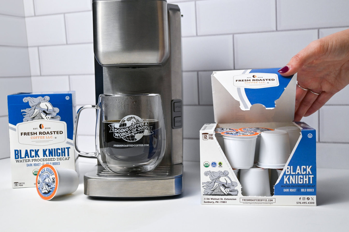 Organic Black Knight Water Processed Decaf - Classic Coffee Pods