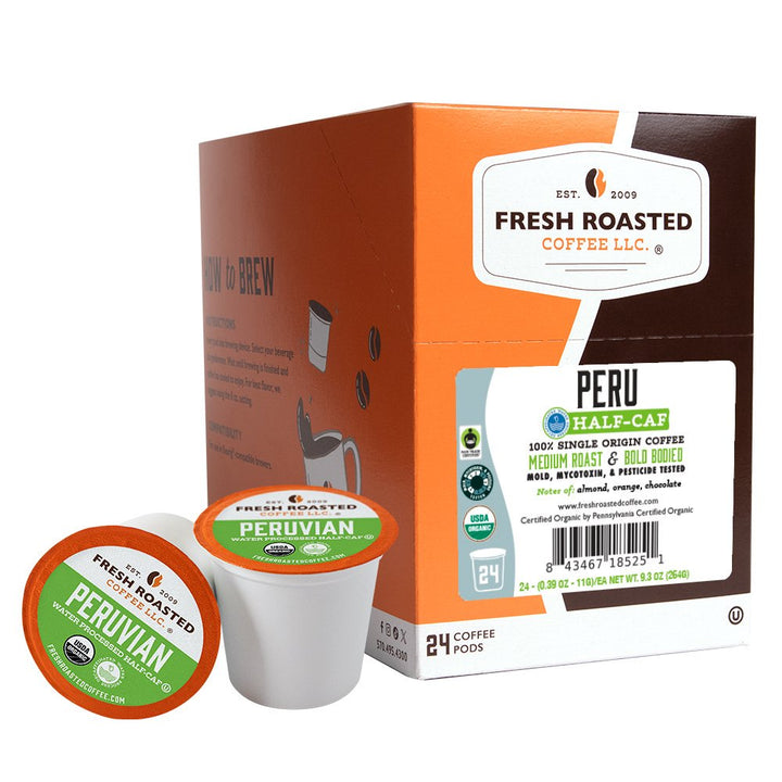Organic Peru Water-Processed Half Caf - Classic Coffee Pods