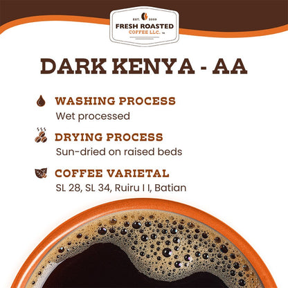 Dark Kenya AA - Roasted Coffee
