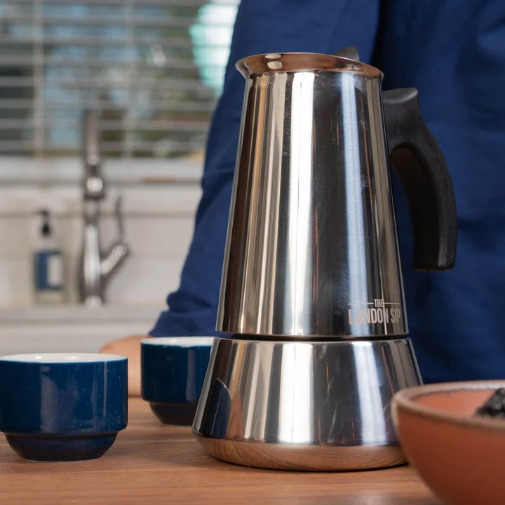 Ethnicraft エスニクラフトEspresso London Object London Sip® Stovetop Espresso Maker – Fresh Roasted Coffee