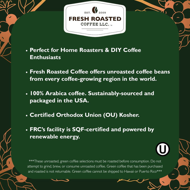 Ethiopian Yirgacheffe Kochere - Unroasted Coffee