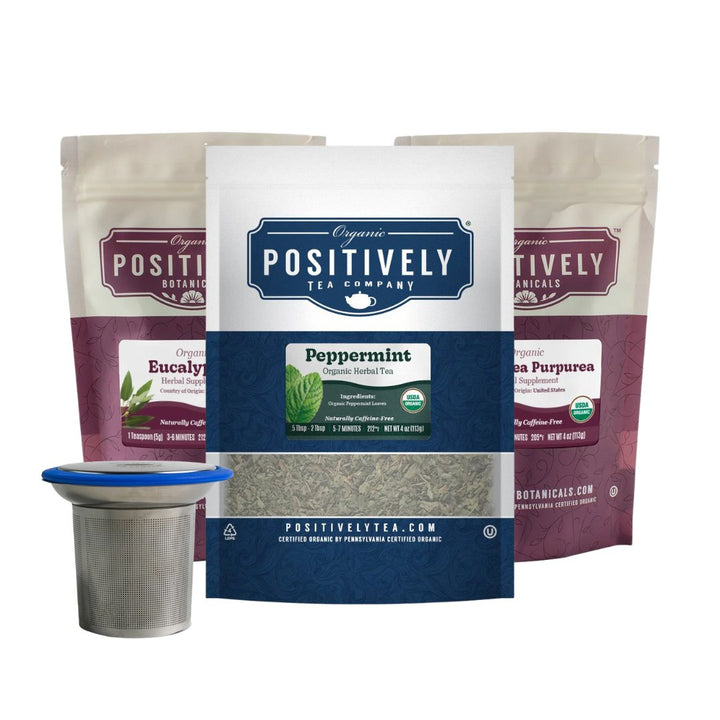 Cold and Flu Bundle - Loose Leaf Tea, Botanicals & Brew Basket