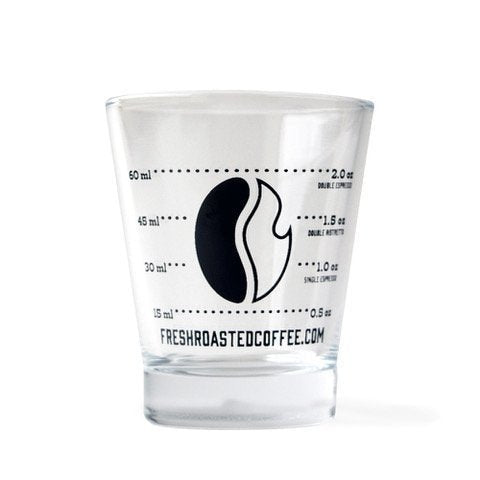 Fresh Roasted Coffee Espresso Glass