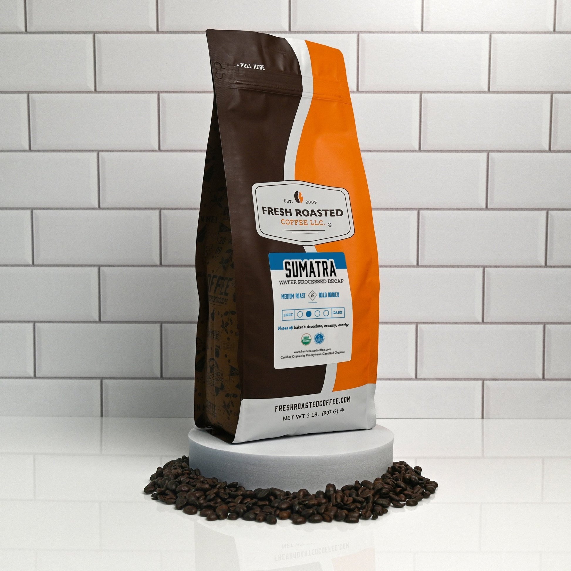 Organic Sumatra Water-Processed Decaf - Roasted Coffee