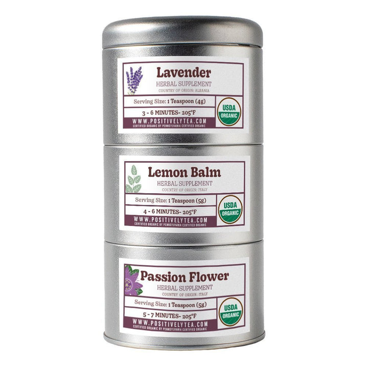 Organic Positively Botanical Tin Trio - Positively Relaxed