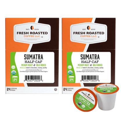 Organic Sumatra Water-Processed Half Caf - Classic Coffee Pods