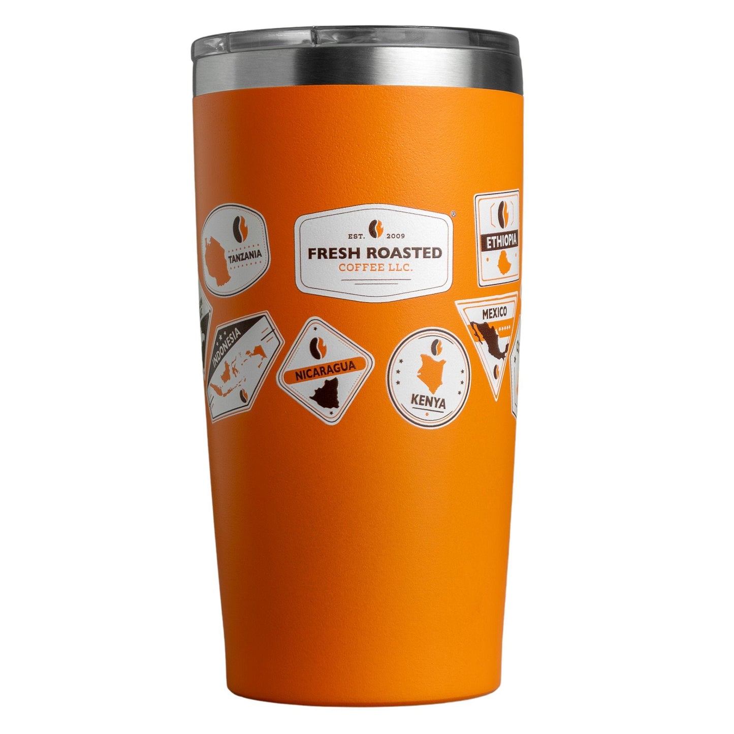 Fresh Roasted Coffee Travel Mug - Orange
