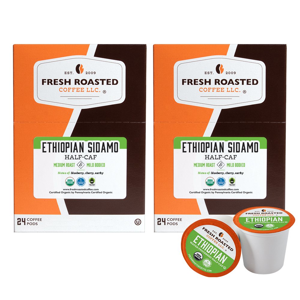 Organic Ethiopian Sidamo Swiss Water Half Caf - Classic Pods