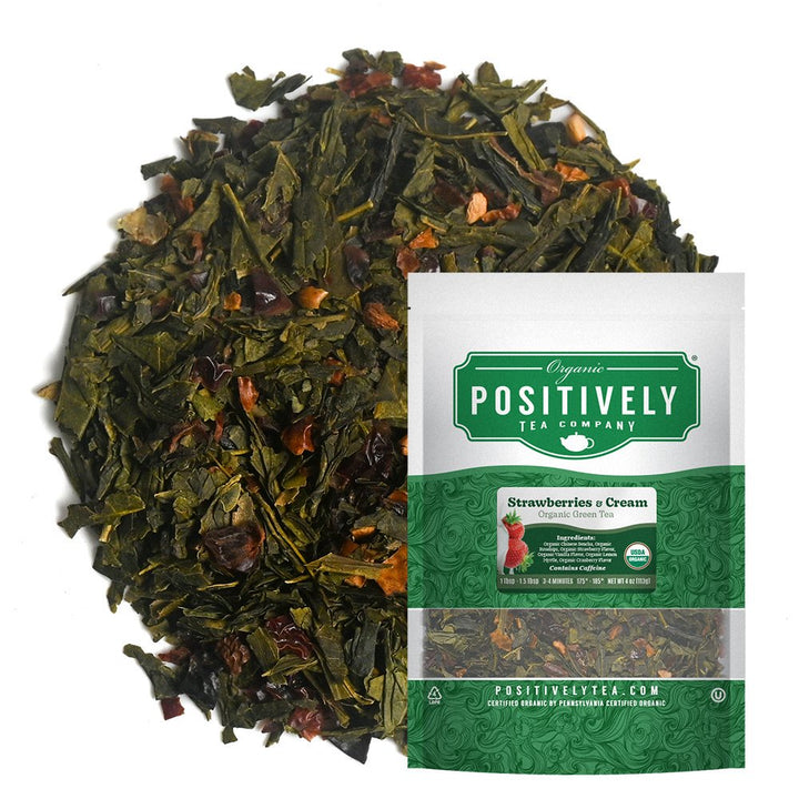 Organic Strawberries and Cream - Loose Leaf Tea
