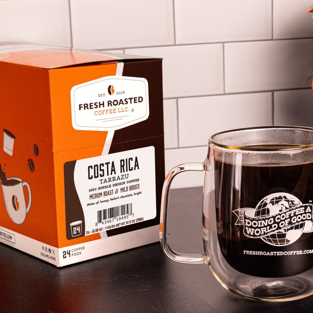 Costa Rican Tarrazu - Classic Coffee Pods – Fresh Roasted Coffee