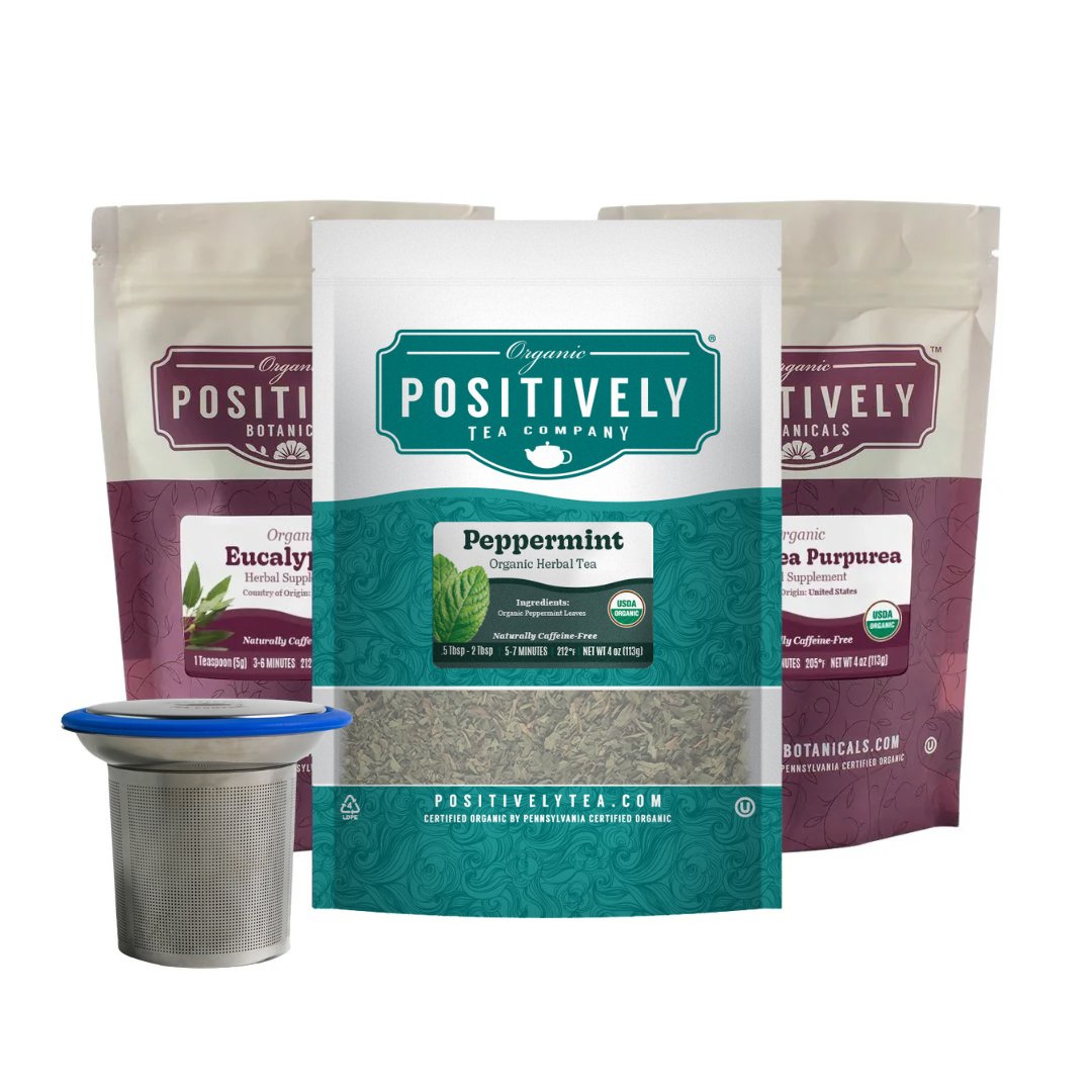 Cold and Flu Bundle - Loose Leaf Tea, Botanicals & Brew Basket