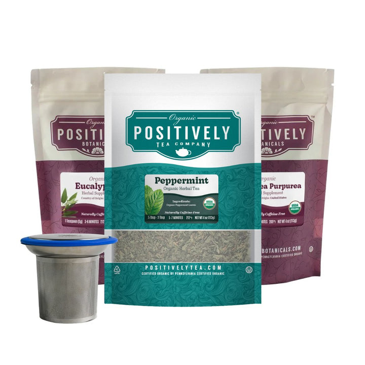 Cold and Flu Bundle - Loose Leaf Tea, Botanicals & Brew Basket