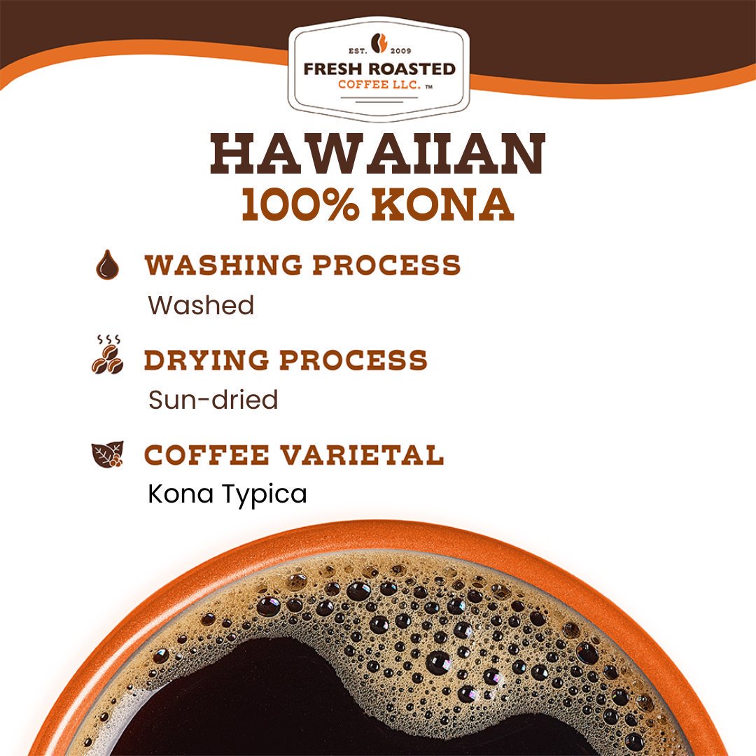 100% Hawaiian Kona - Roasted Coffee