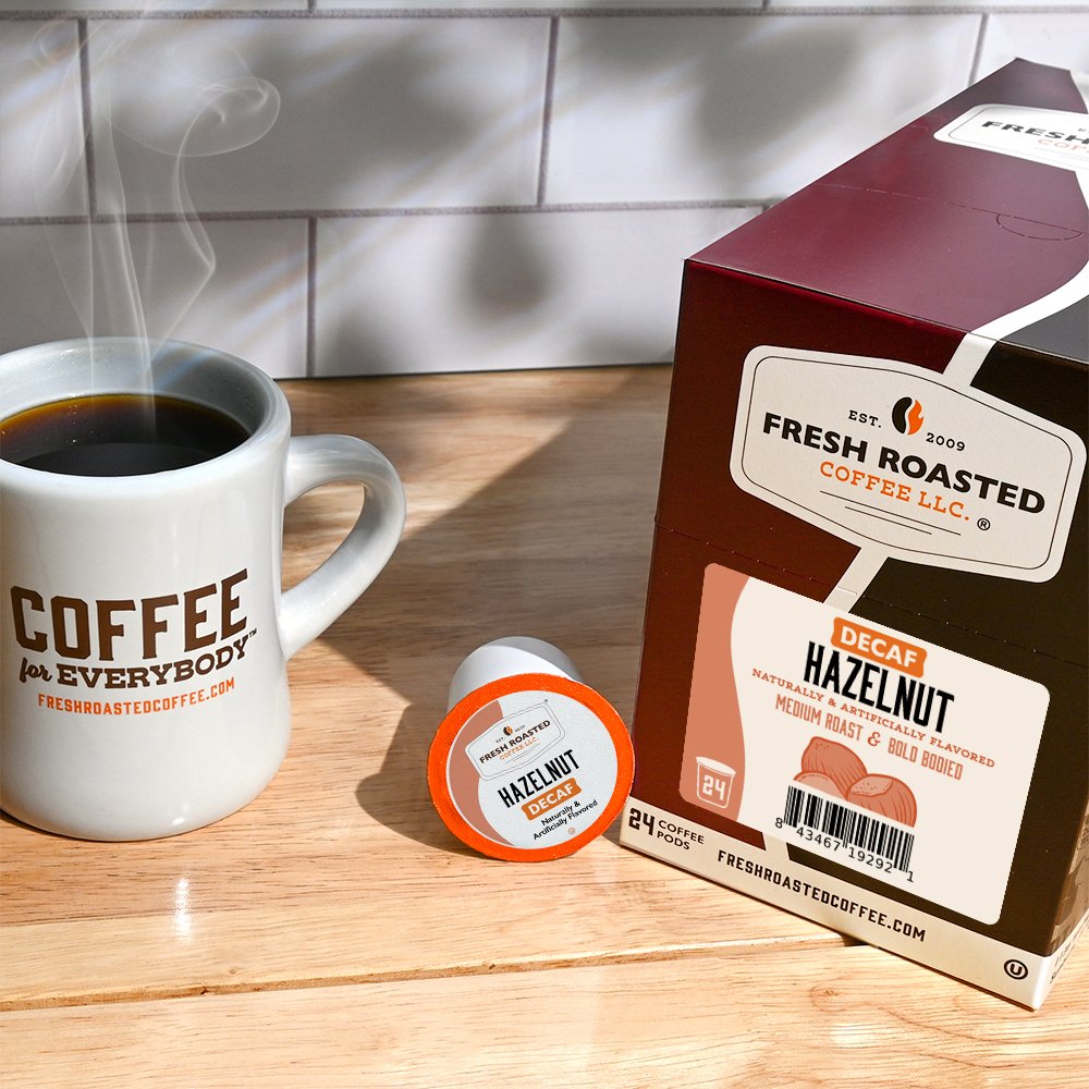 Decaf Hazelnut - Flavored Coffee Pods