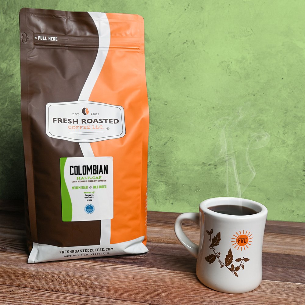 Colombian Water-Processed Half Caf - Roasted Coffee