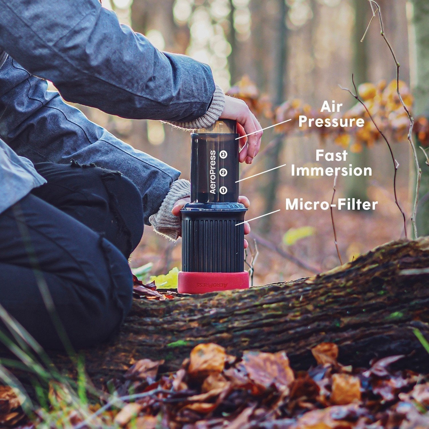 バーベキュー・調理用品 Aeropress Go CampSwamp CoffeeMill AeroPress® Go™ Travel Coffee Maker – Fresh Roasted Coffee