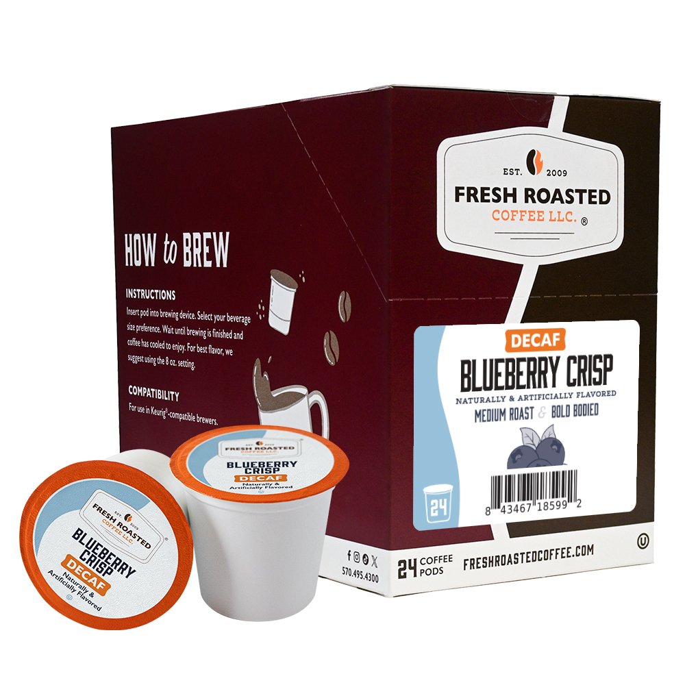 Decaf Blueberry Crisp - Flavored Coffee Pods