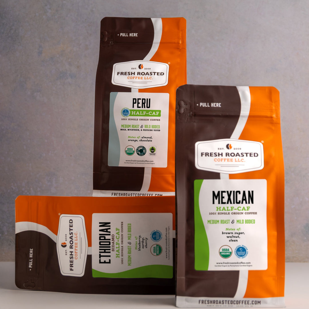 Half Caf, Full Flavor (Organic) - Roasted Coffee Bundle
