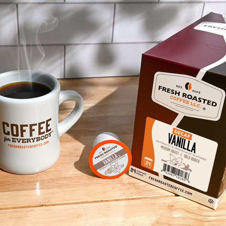 Decaf Vanilla - Flavored Coffee Pods