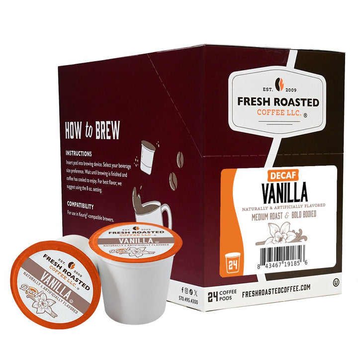 Decaf Vanilla - Flavored Coffee Pods