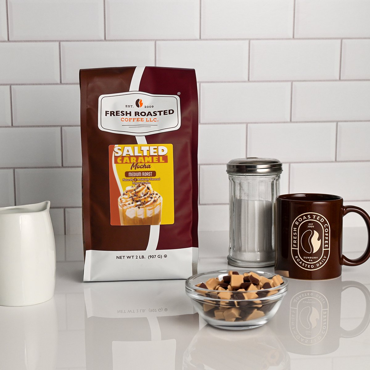 Salted Caramel Mocha - Flavored Roasted Coffee – Fresh Roasted Coffee
