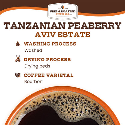 Tanzanian Peaberry Coffee - Aviv Estate - Roasted Coffee