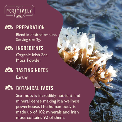 Organic Irish Sea Moss - Botanical Powder