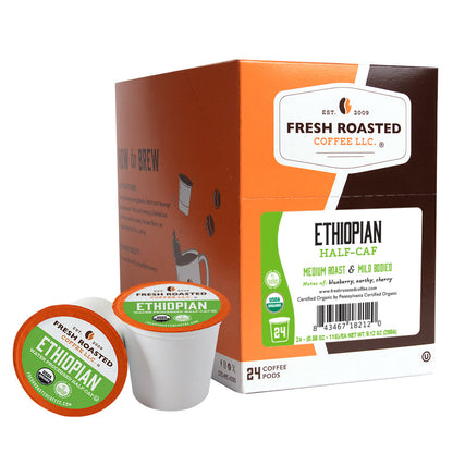 Organic Ethiopian Water-Processed Half Caf - Classic Coffee Pods