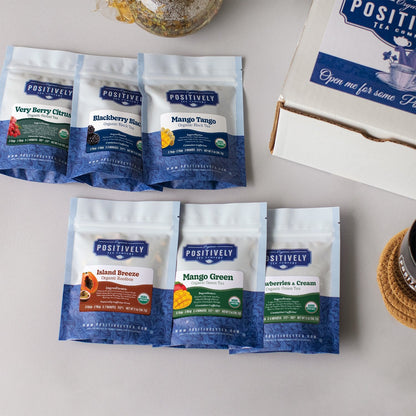 Organic Positively Tea Sampler - Positively Fruitful Mini-Flight