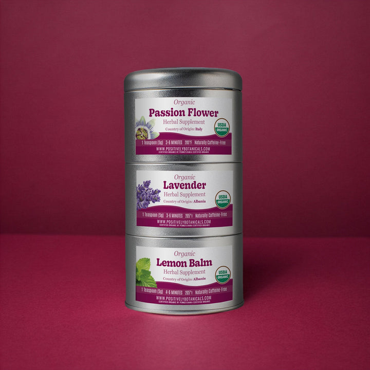 Organic Positively Botanical Tin Trio - Positively Relaxed