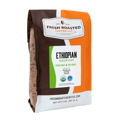 Organic Ethiopian Water-Processed Half Caf - Roasted Coffee