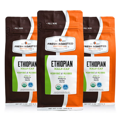 Organic Ethiopian Water-Processed Half Caf - Roasted Coffee