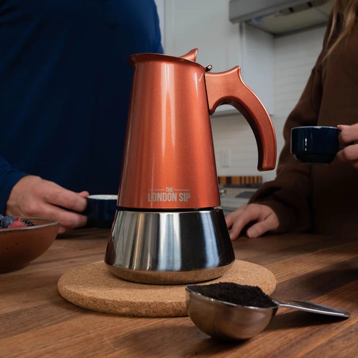 London Sip® Stovetop Espresso Maker – Fresh Roasted Coffee
