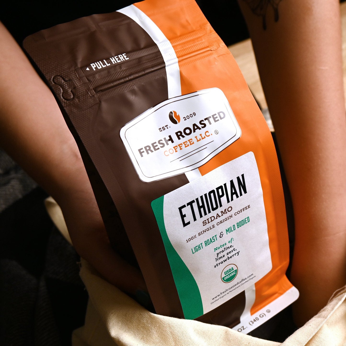 Organic Ethiopian Sidamo - Roasted Coffee