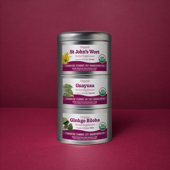 Organic Positively Botanical Tin Trio - Feeling Focused