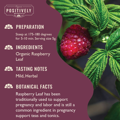 Organic Raspberry Leaf - Loose Leaf Botanical