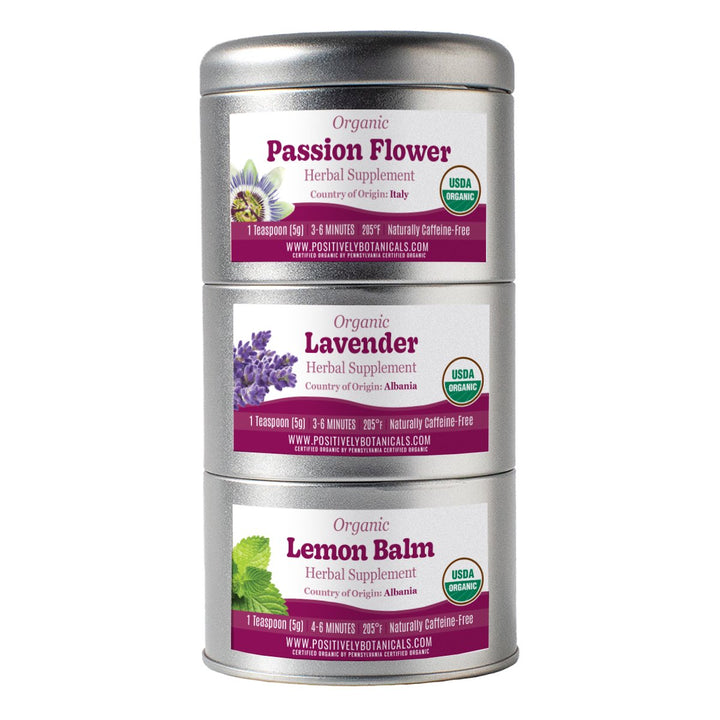Organic Positively Botanical Tin Trio - Positively Relaxed