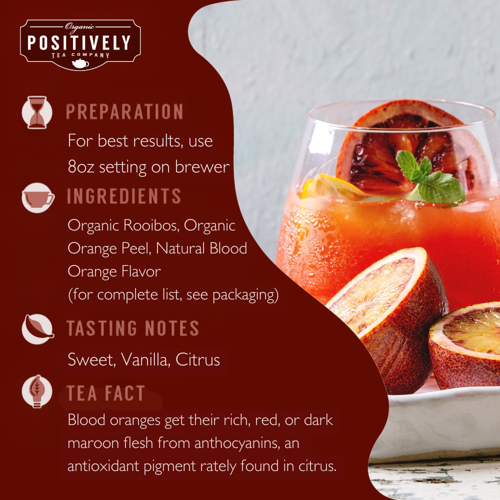 Organic Blood Orange Vanilla Rooibos - Classic Tea Pods