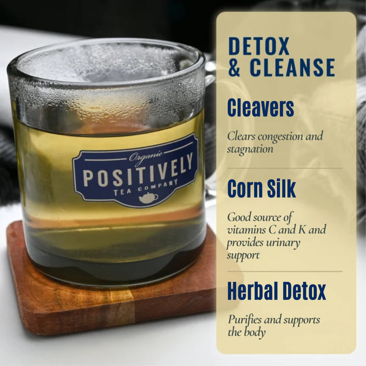 Detox & Cleanse Tea Bag Bundle - Tea, Botanicals and Mug