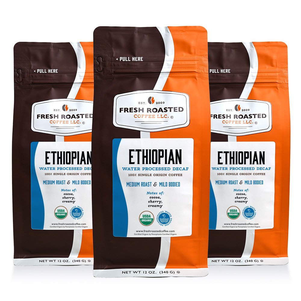 Organic Ethiopian Water-Processed Decaf - Roasted Coffee
