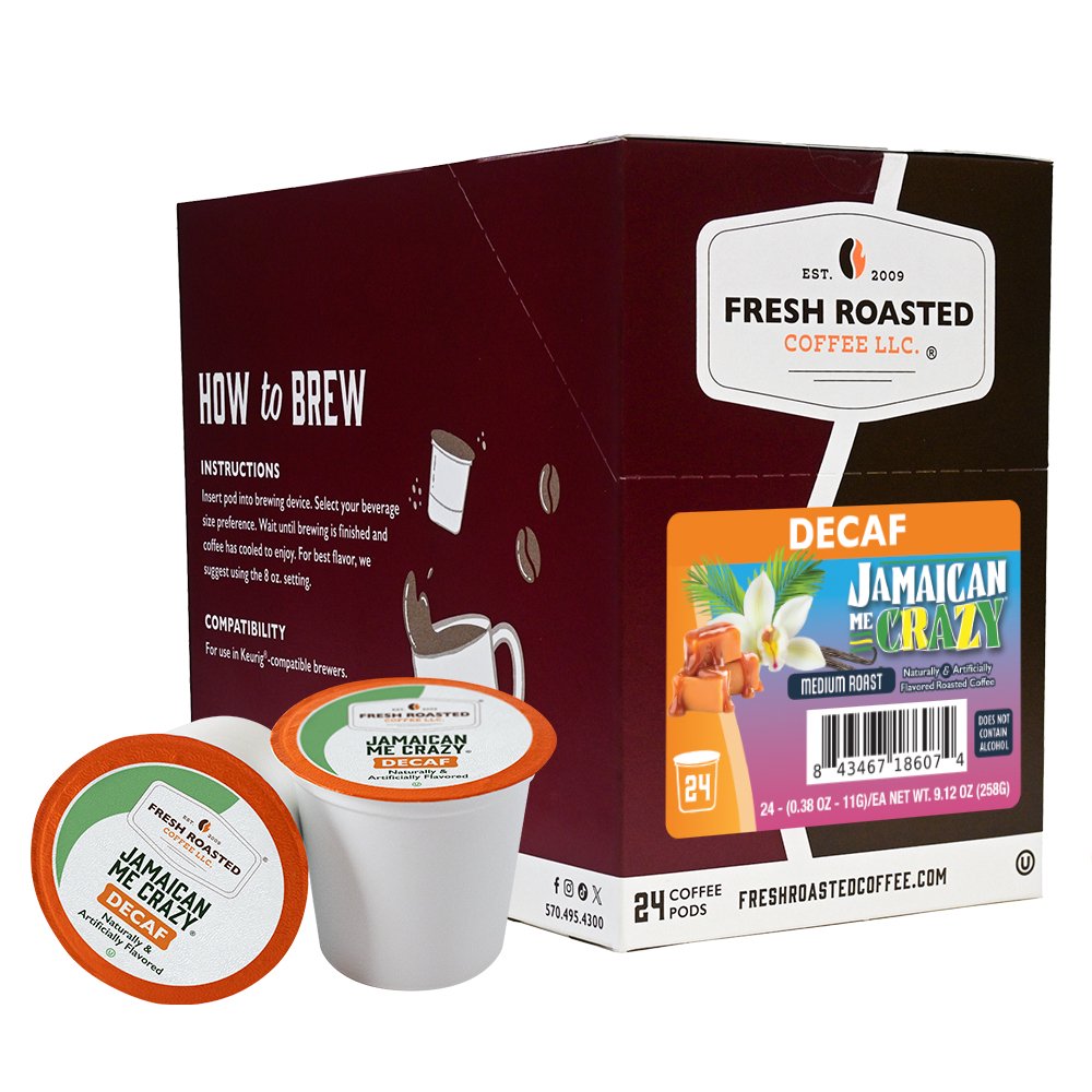 Decaf Jamaican Me Crazy® - Flavored Classic Pods – Fresh Roasted