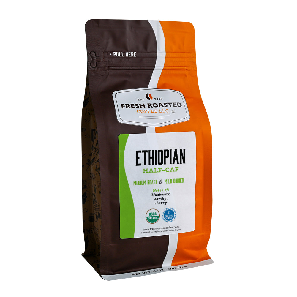 Organic Ethiopian Water-Processed Half Caf - Roasted Coffee