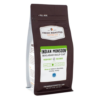 Indian Monsoon Malabar Water Process Half Caf - Roasted Coffee