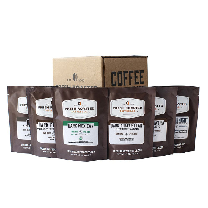 Dark & Delicious Six Pack - Roasted Coffee Sampler