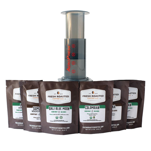 Aeropress + Somewhere in the Middle Sampler - Coffee Gift Set