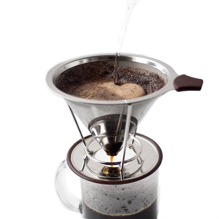 Stainless Steel Filter & Pour-over Dripper – Fresh Roasted Coffee