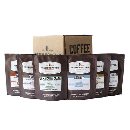 Flavored Coffee Six Pack - Roasted Coffee Sampler